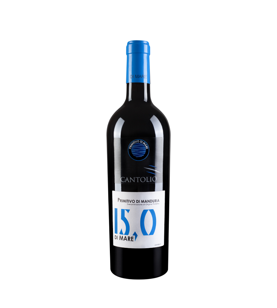Cantolio Primitivo di Manduria ‘DI MARE‘ DOP "15" 2021 0,75l